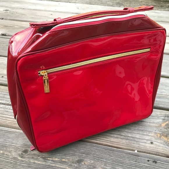 Estee Lauder Bags Estee Lauder Make Up Bag Red Case Poshmark